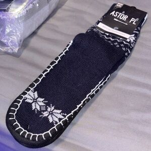 Astor PL Black and White Men's Casual Socks